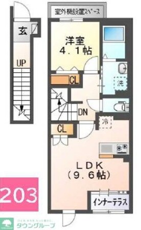 ラフィーネポルテの物件間取画像